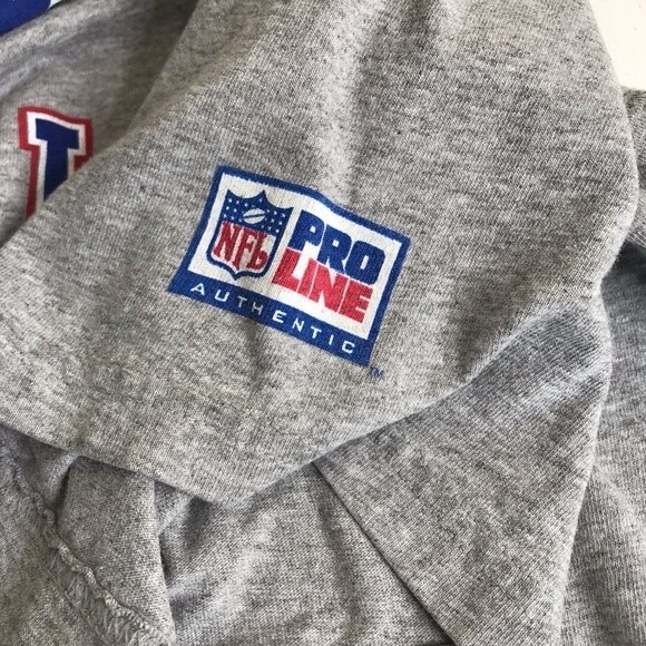 Reebok Patriots Football Vintage Pro Line Authentic T Shirt Gray Men's Size XL - Picture 5 of 13